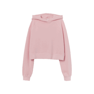 Pink Cropped Hoodie